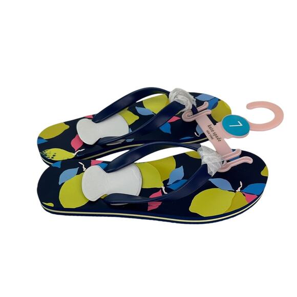 Kate Spade Lemon Zest Sandals Flip Flop Woman Size 7 - Picture 4 of 6